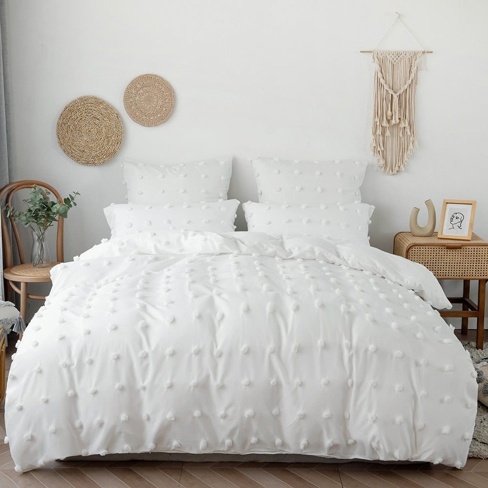 Eternal Elegance: White Series Pinch Pleat Luxury Duvet Cover