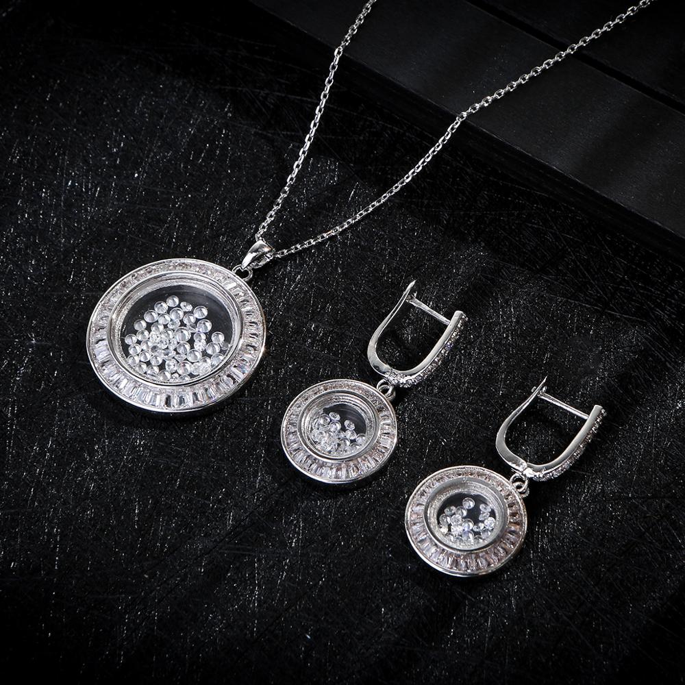 Round Protection Pendant with Crystals