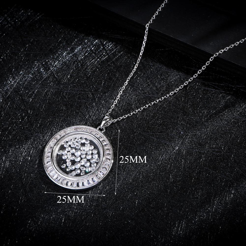 Round Protection Pendant with Crystals