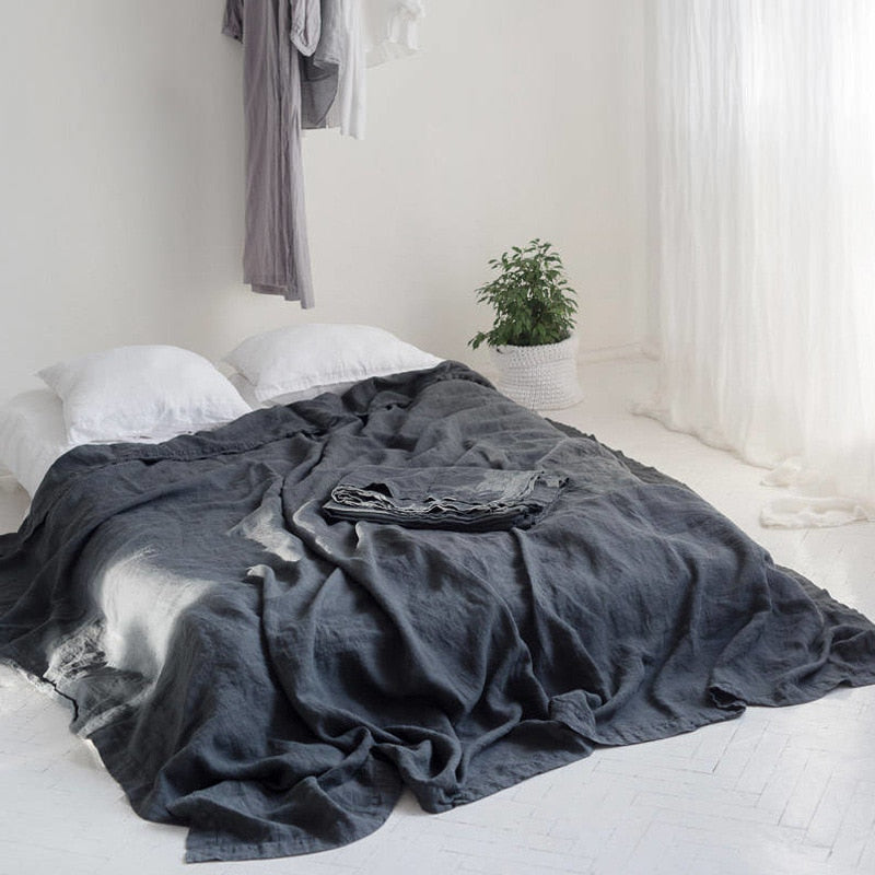Luxe Comfort Pure French Linen Flat Sheets