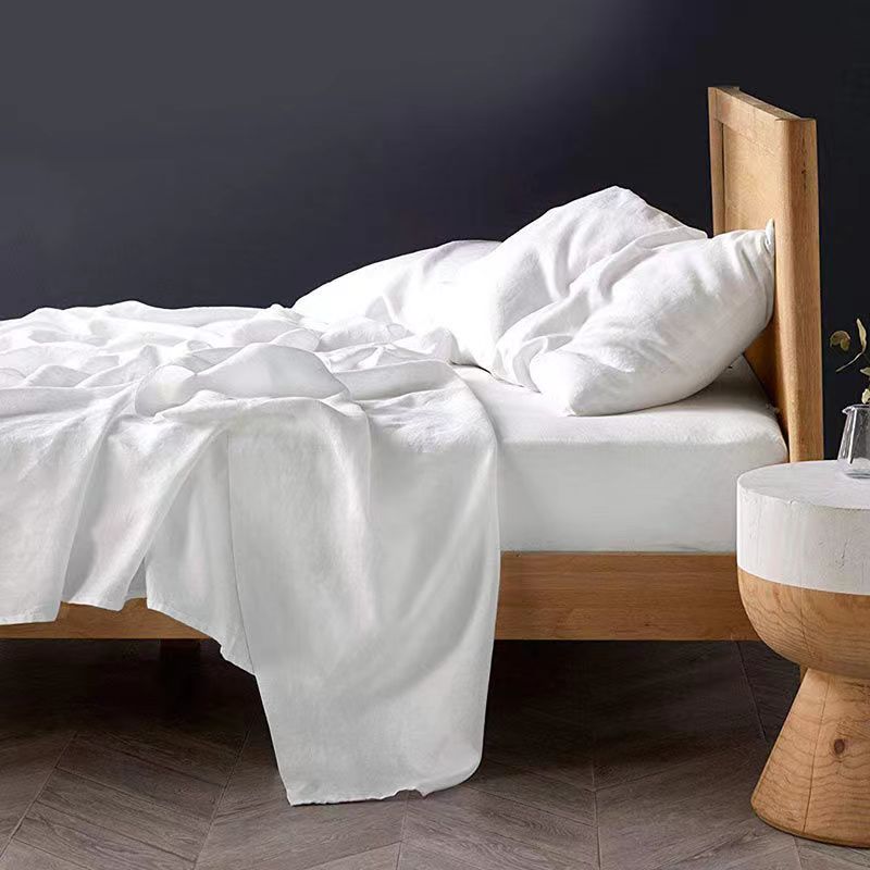 Natural Linen Bed Sheet Set