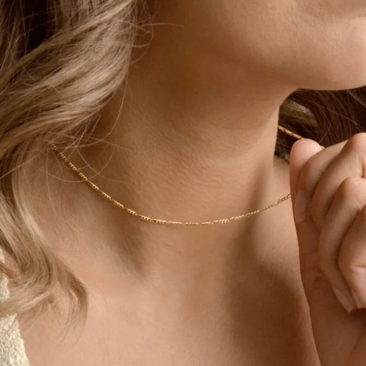 Golden Whisper: 14K Gold Filled Chain Necklace