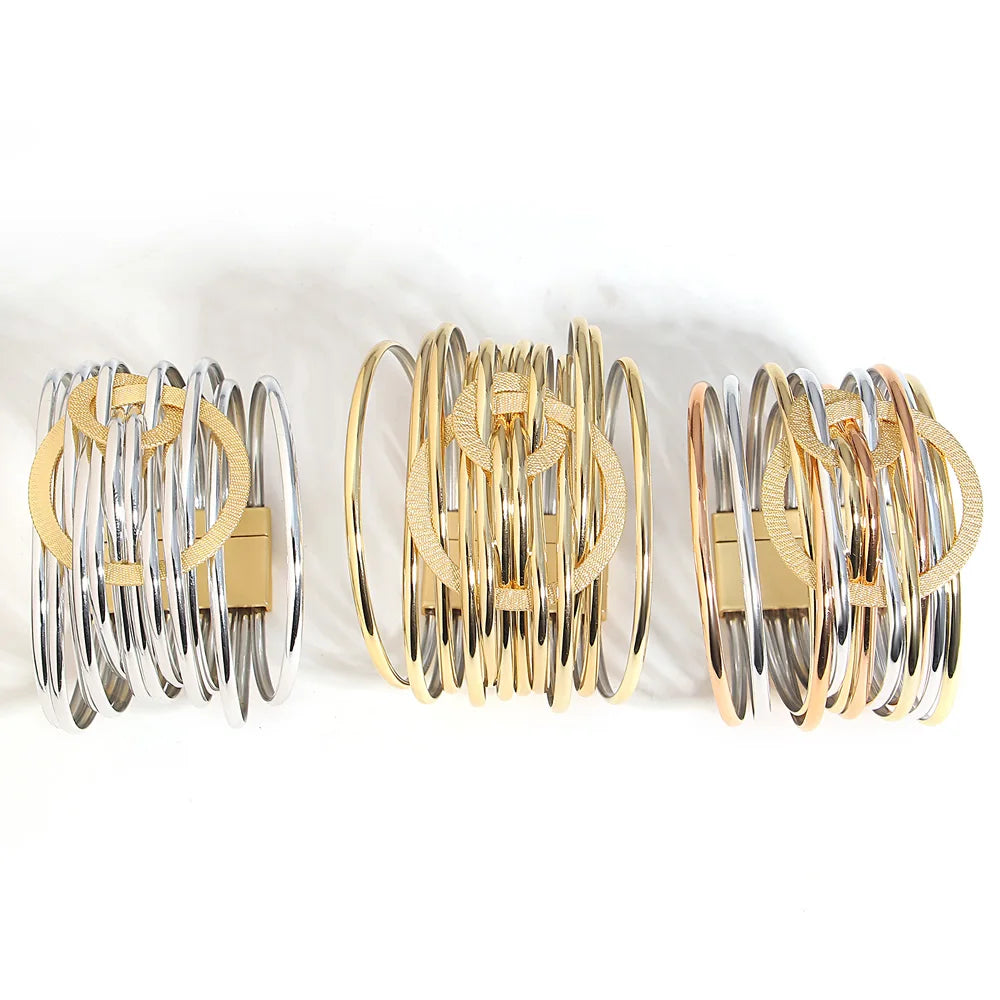 Exquisite Double Circle Wrap Bracelet – Bold & Beautiful