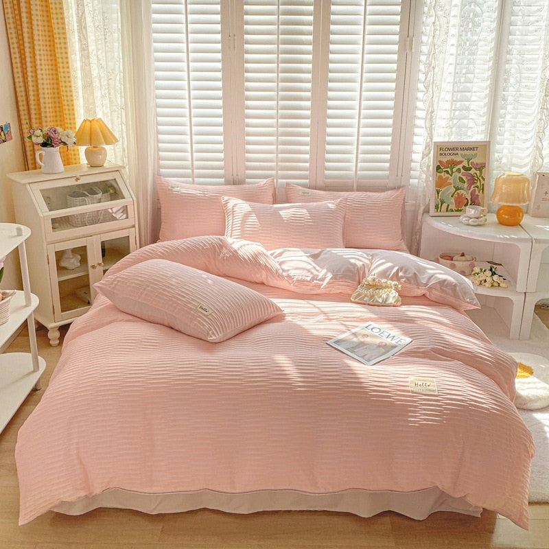 Sky Comfort: Cloud Bubble 4-Piece Bedding Set