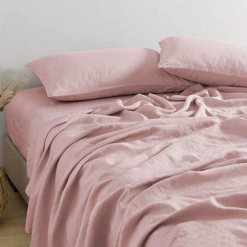 Natural Linen Bed Sheet Set