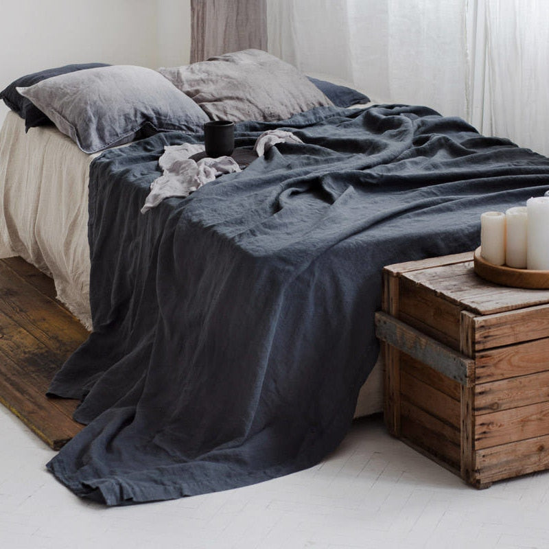 Luxe Comfort Pure French Linen Flat Sheets