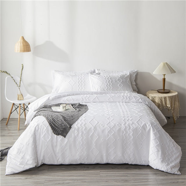 Eternal Elegance: White Series Pinch Pleat Luxury Duvet Cover