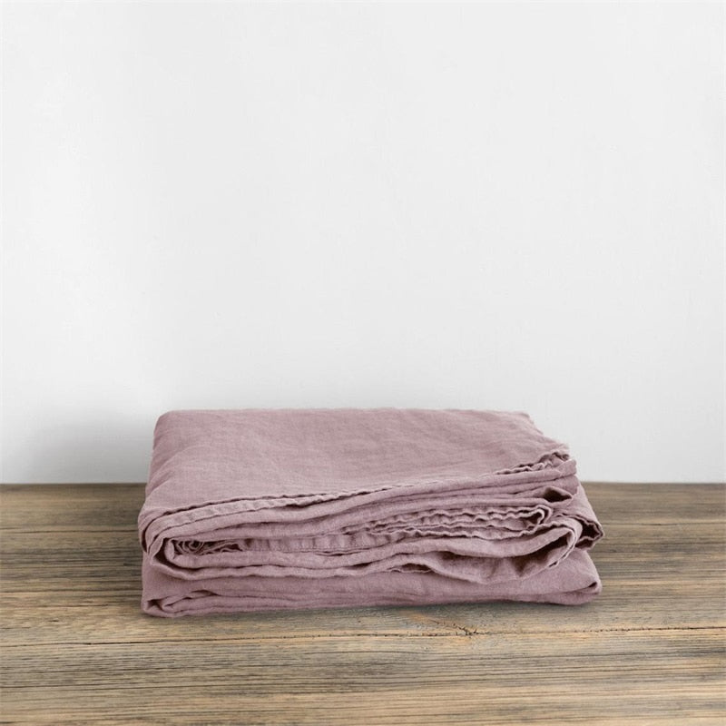 Natural Linen Bed Sheet Set
