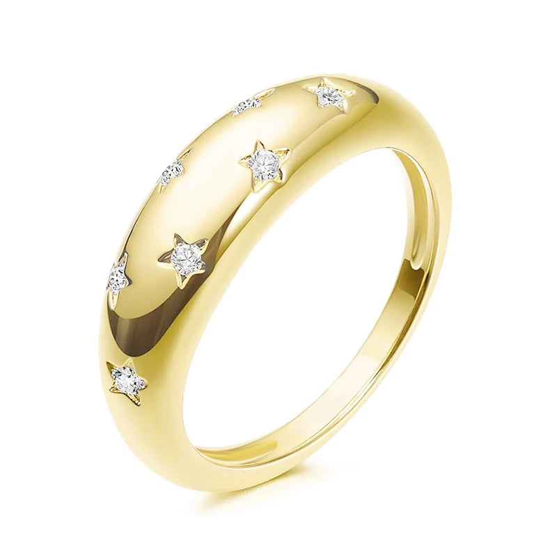 Clarity Solitaire Ring — 925 Silver Moissanite