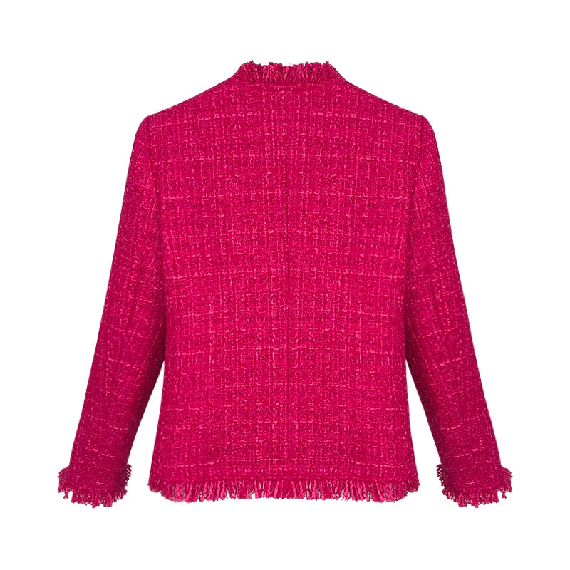 Luxury Tweed-Style Office Jacket