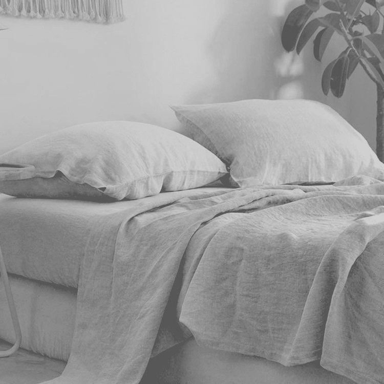 Natural Linen Bed Sheet Set