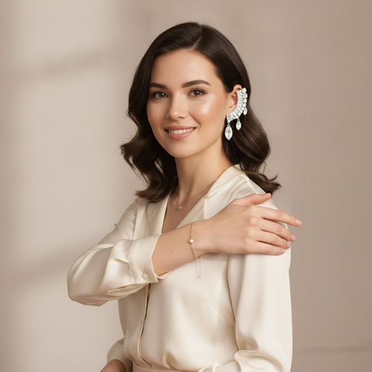 Oracle Crystal Ear Cuffs
