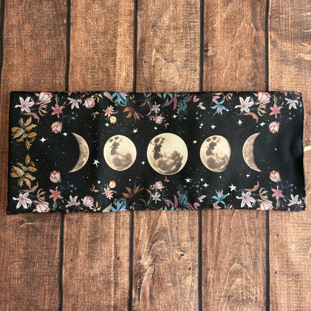 Lunar Phase Tarot Wrap — Deck Holder & Reading Cloth