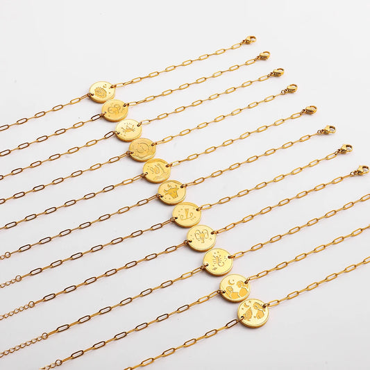 Zodiac Coin Bracelet — Your Sign as a Talisman