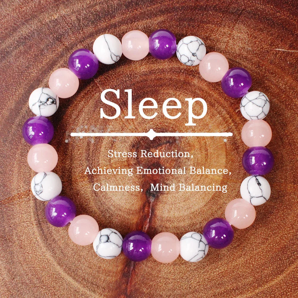 Intention Bracelet — Natural Stone Beads for Money, Love, Protection, Calm