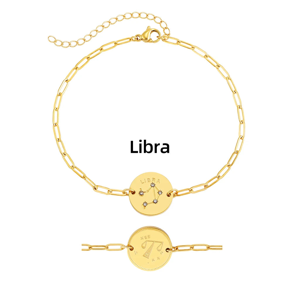 Zodiac Coin Bracelet — Your Sign as a Talisman