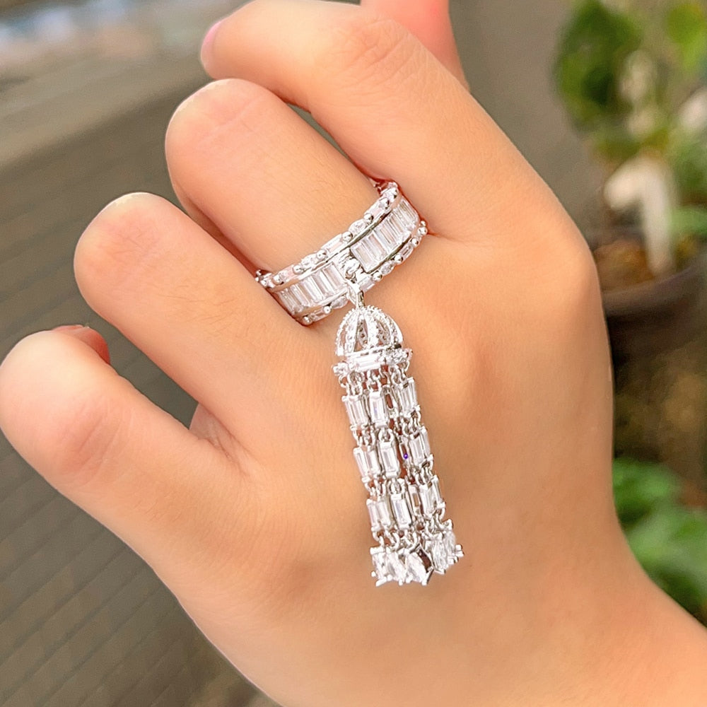 Long Tassel Ring