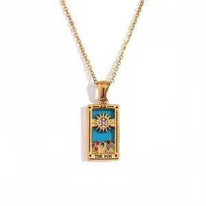 Tarot Card Pendant — The Sun, The Moon, The Star, The Lovers