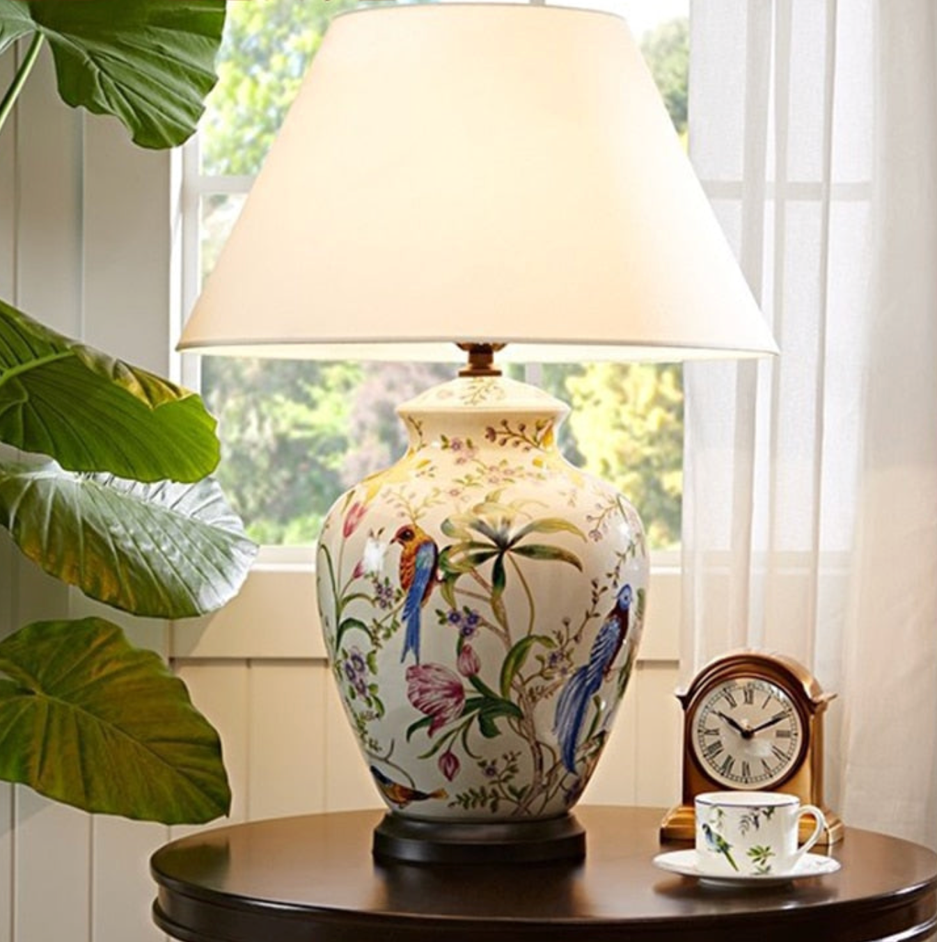 Birds Ceramic Table Lamp