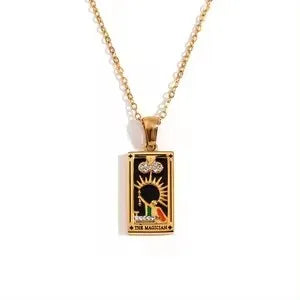 Tarot Card Pendant — The Sun, The Moon, The Star, The Lovers