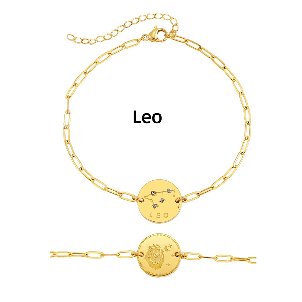 Zodiac Coin Bracelet — Your Sign as a Talisman