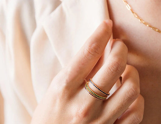 Birthstone Ring — Your Month's Stone in Gold, Rose Gold or Silver