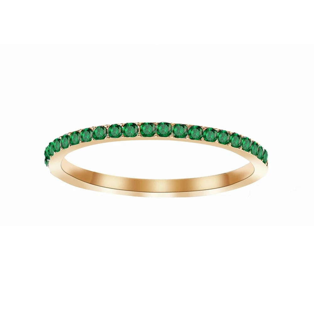 Birthstone Ring — Your Month's Stone in Gold, Rose Gold or Silver