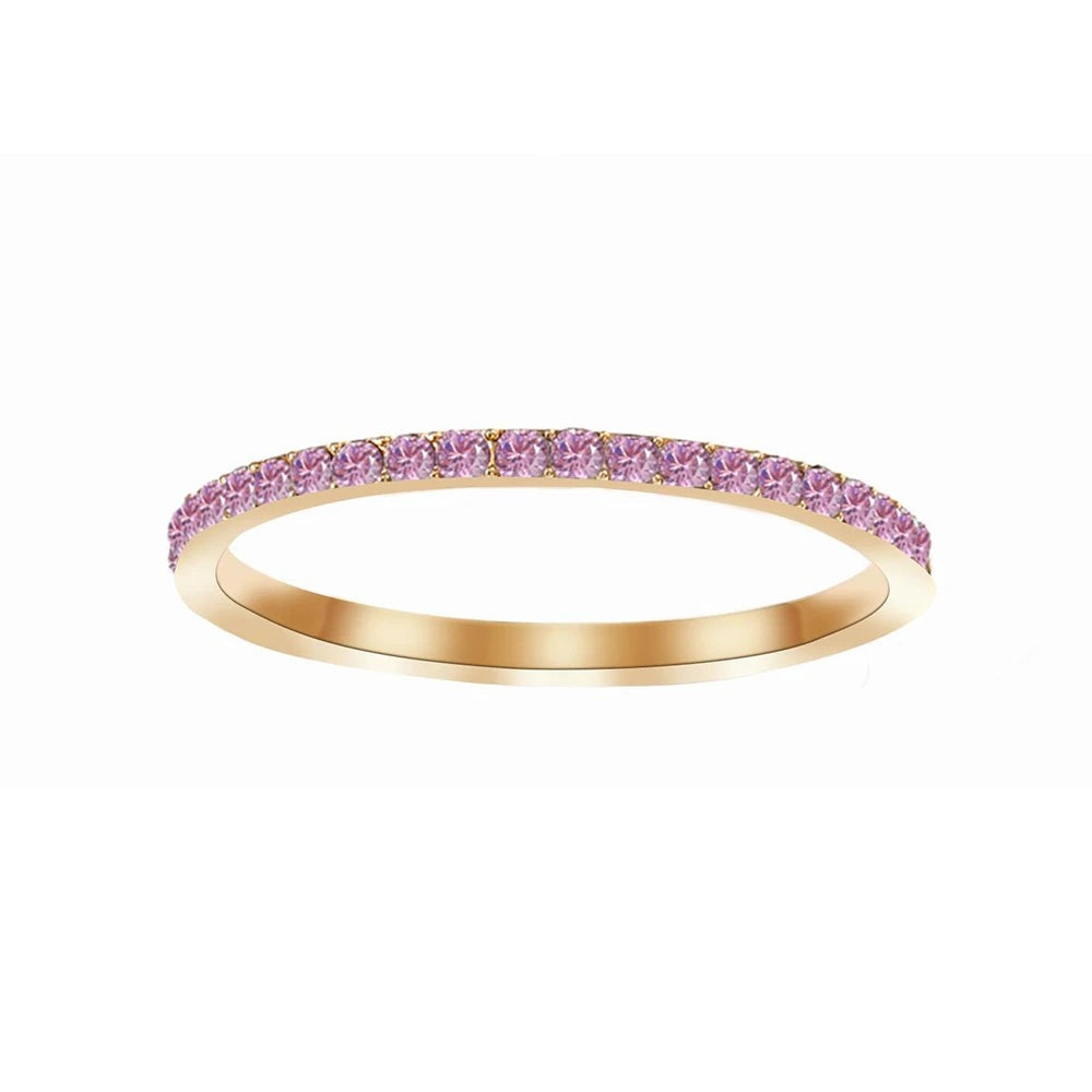 Birthstone Ring — Your Month's Stone in Gold, Rose Gold or Silver