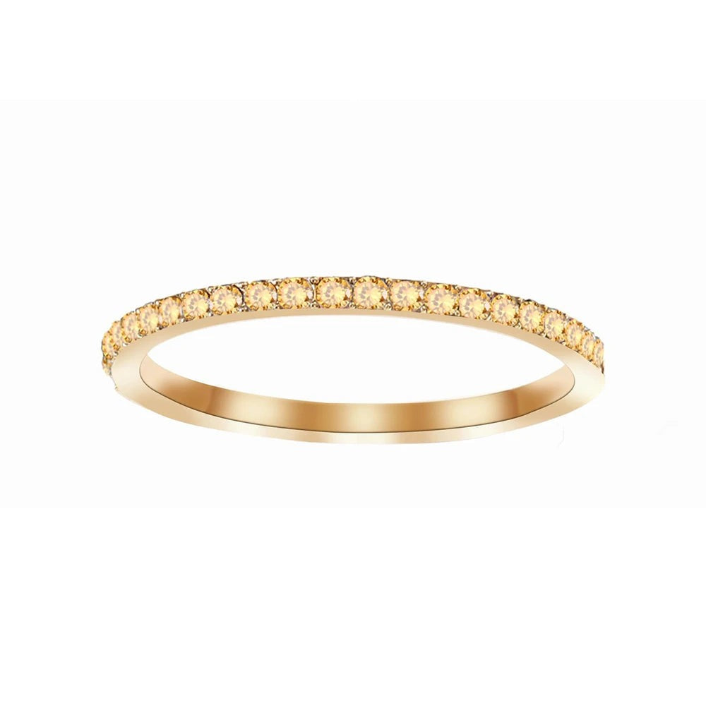 Birthstone Ring — Your Month's Stone in Gold, Rose Gold or Silver