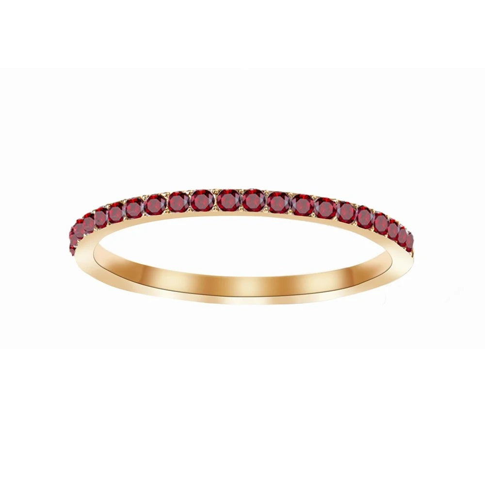Birthstone Ring — Your Month's Stone in Gold, Rose Gold or Silver